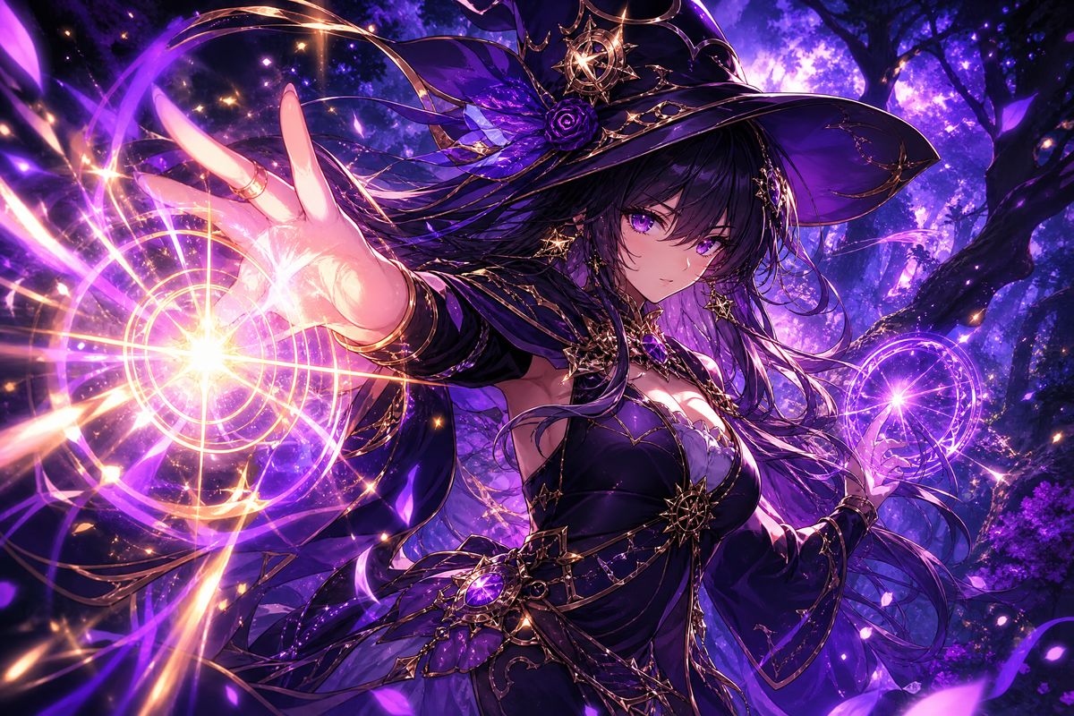 暗网-魔法少女紫晶传说动漫演示